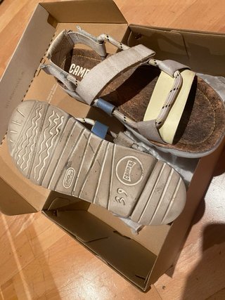 Sandalias Camper Beige y Amarillo