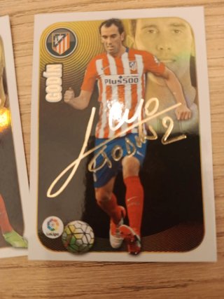 Lote 5 cromos Panini 16-17 autógrafos