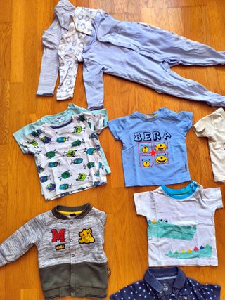 9 meses, 23 Prendas, niño, CHOLLO, Lote Ropa Bebé