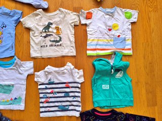 9 meses, 23 Prendas, niño, CHOLLO, Lote Ropa Bebé