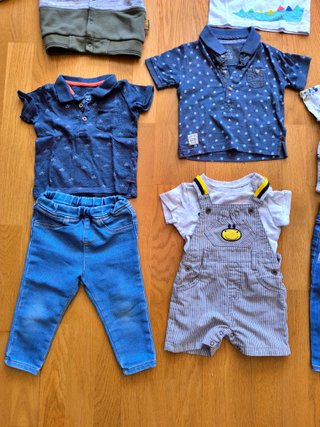 9 meses, 23 Prendas, niño, CHOLLO, Lote Ropa Bebé