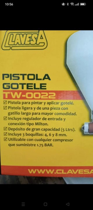 Pistola para gotele