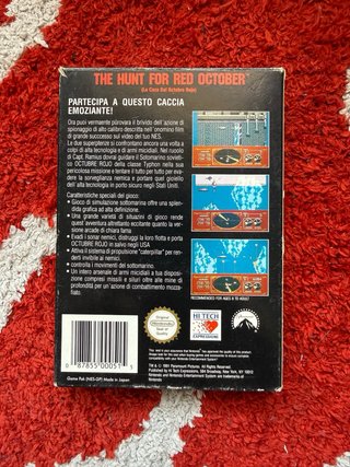 The Hunt for Red October NES (Caja y Manual)