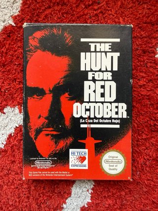 The Hunt for Red October NES (Caja y Manual)