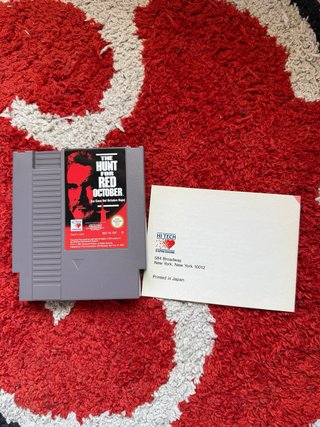 The Hunt for Red October NES (Caja y Manual)