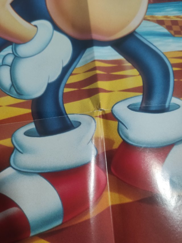 Póster Sonic The Hedgehog Sega Mega Drive 1991
