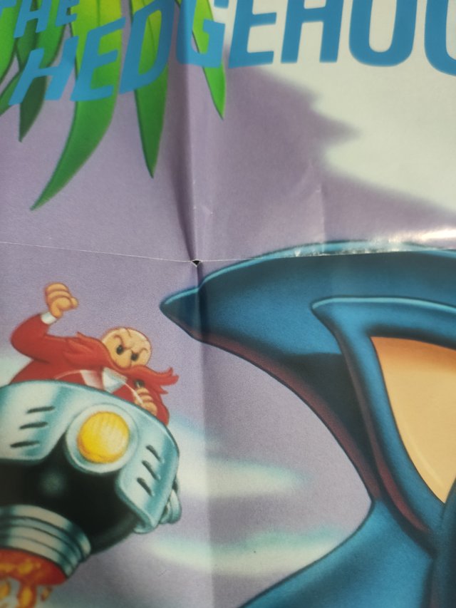 Póster Sonic The Hedgehog Sega Mega Drive 1991