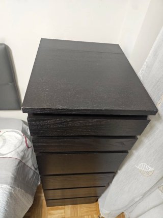 Cómoda MALM 6 cajones + espejo