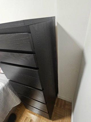 Cómoda MALM 6 cajones + espejo