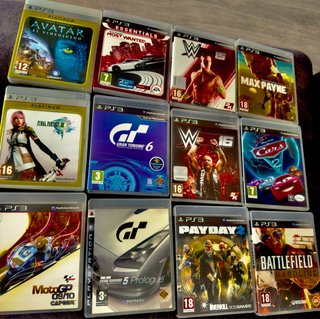 Lotto di giochi PS3: Avatar, Gran Turismo, WWE, Need
