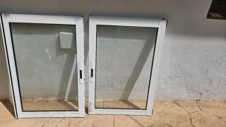 Ventana blanca 2 hojas con rejas