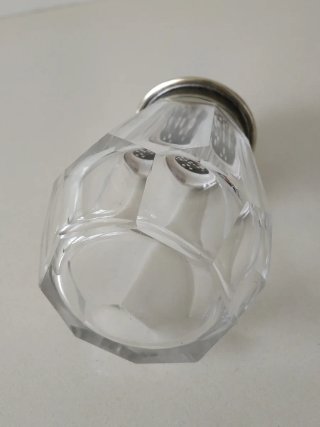 Dispensador vintage cristal y metal