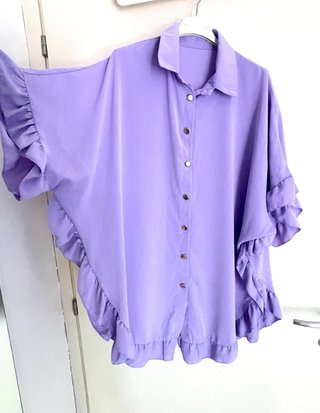 Camicia curvy ad ali di pipistrello XXXL