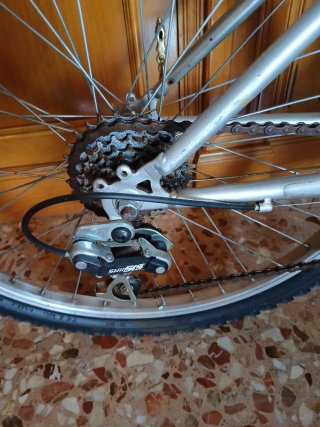 Bicicleta Montaña 24 Roja y Plata