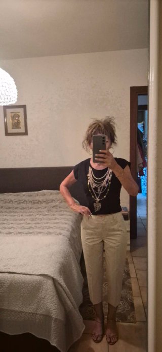 Pantaloni Blugirl Blumarine Beige/Argento