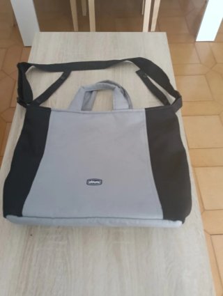 Bolso Chicco  para silla de paseo gris y negro