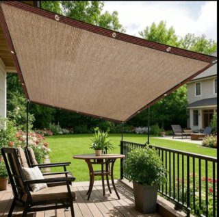 Toldo Vela Malla Sombra Rectangular 2X5