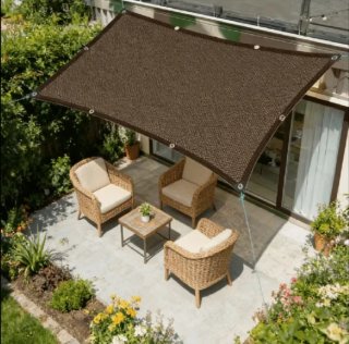 Toldo Vela Malla Sombra Rectangular 2X5