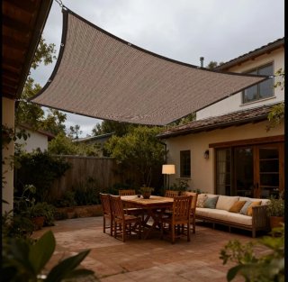 Toldo Vela Malla Sombra Rectangular 2X5