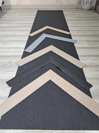 Alfombra Vinilo Negro/Gris Antideslizante