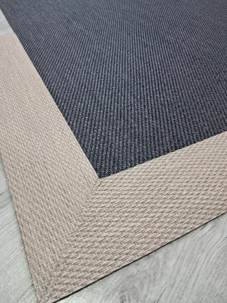 Alfombra Vinilo Negro/Gris Antideslizante