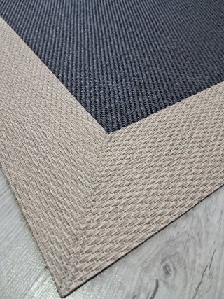 Alfombra Vinilo Negro/Gris Antideslizante