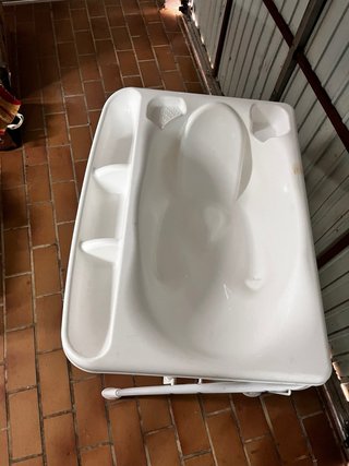 Bañera bebé con soporte plegable