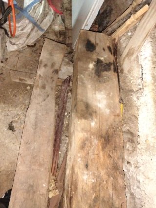 3 Vigas de Madera Antigua
