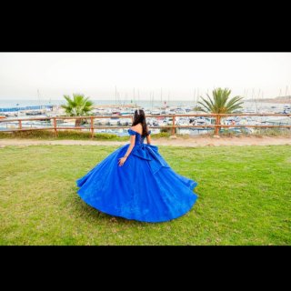 Vestido de 15 años azul