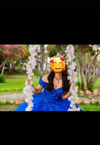 Vestido de 15 años azul