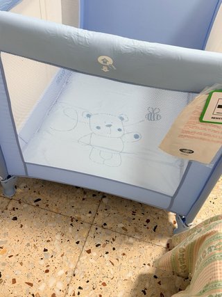 Parque infantil / Cuna de viaje azul