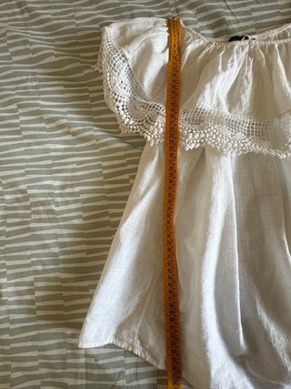 Blusa Ibicenca Blanca Talla Única