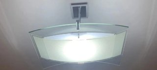 Lámpara de salón metal y cristal
