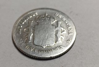 Moneda 1 Peseta Plata 1897 Alfonso XIII