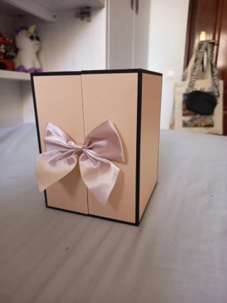 Joyero con Flores y Oso Rosa
