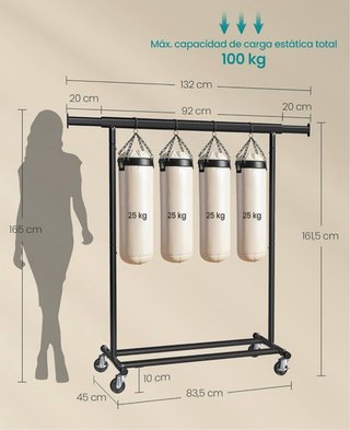 Burro para ropa extensible