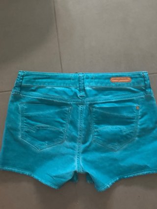Shorts Vaqueros Turquesa Mavi Jeans Talla 36