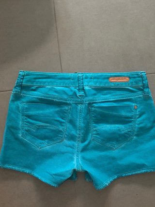 Shorts Vaqueros Turquesa Mavi Jeans Talla 36