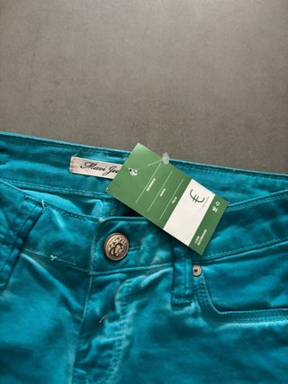 Shorts Vaqueros Turquesa Mavi Jeans Talla 36