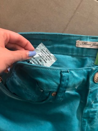 Shorts Vaqueros Turquesa Mavi Jeans Talla 36