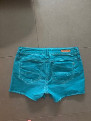 Shorts Vaqueros Turquesa Mavi Jeans Talla 36