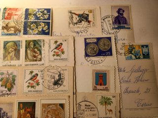 20 cartoline San Marino viaggiate con francobollo