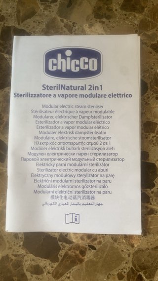 Esterilizador de vapor bebés Chicco