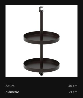 Estante giratorio IKEA ENHET,  antracita