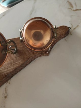 Conjunto 3 cazuelas cobre miniatura