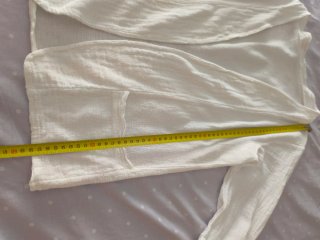 Chaqueta Ligera Cardigan Blanca Talla Única
