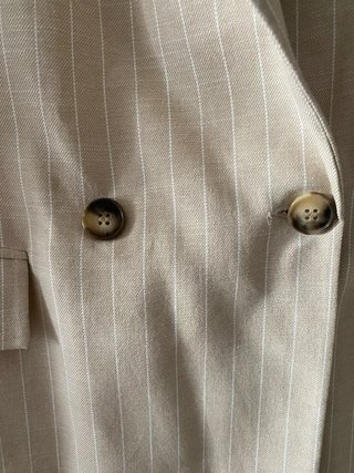 Blazer Pull&Bear Raya Beige