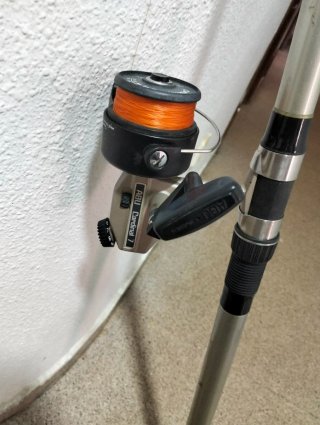 Caña de pesca con carrete