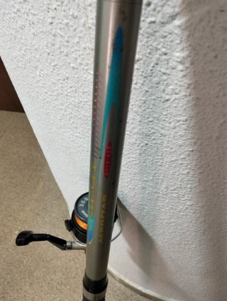 Caña de pesca con carrete