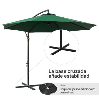 Sombrilla de Jardín Excéntrica Ø300x250 cm
